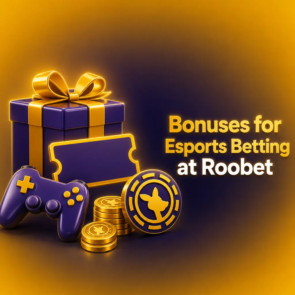 Roobet esports betting bonuses: welcome offer, VIP rakeback, and level-up rewards for new and returning bettors.