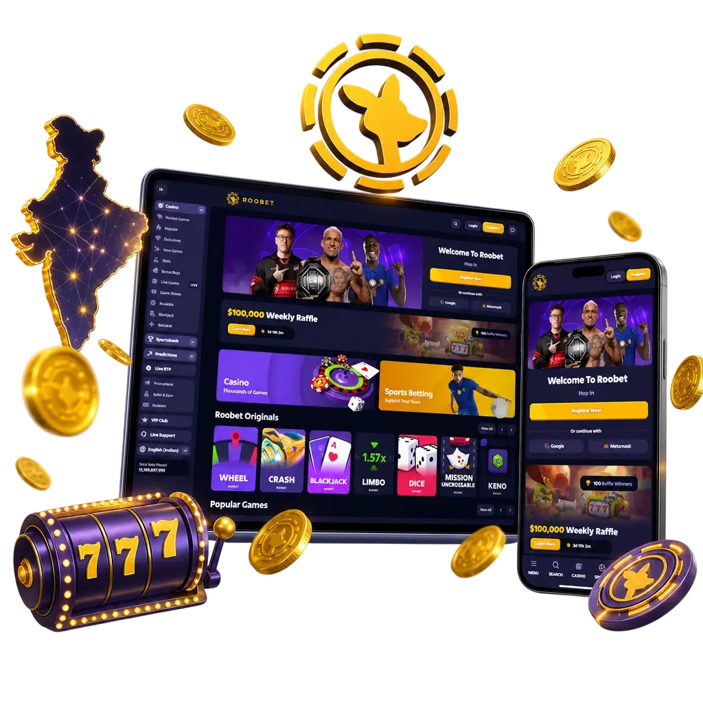 Roobet casino welcome bonus matches your first deposit, boosting your bankroll for slots, table games, and live dealer titles.