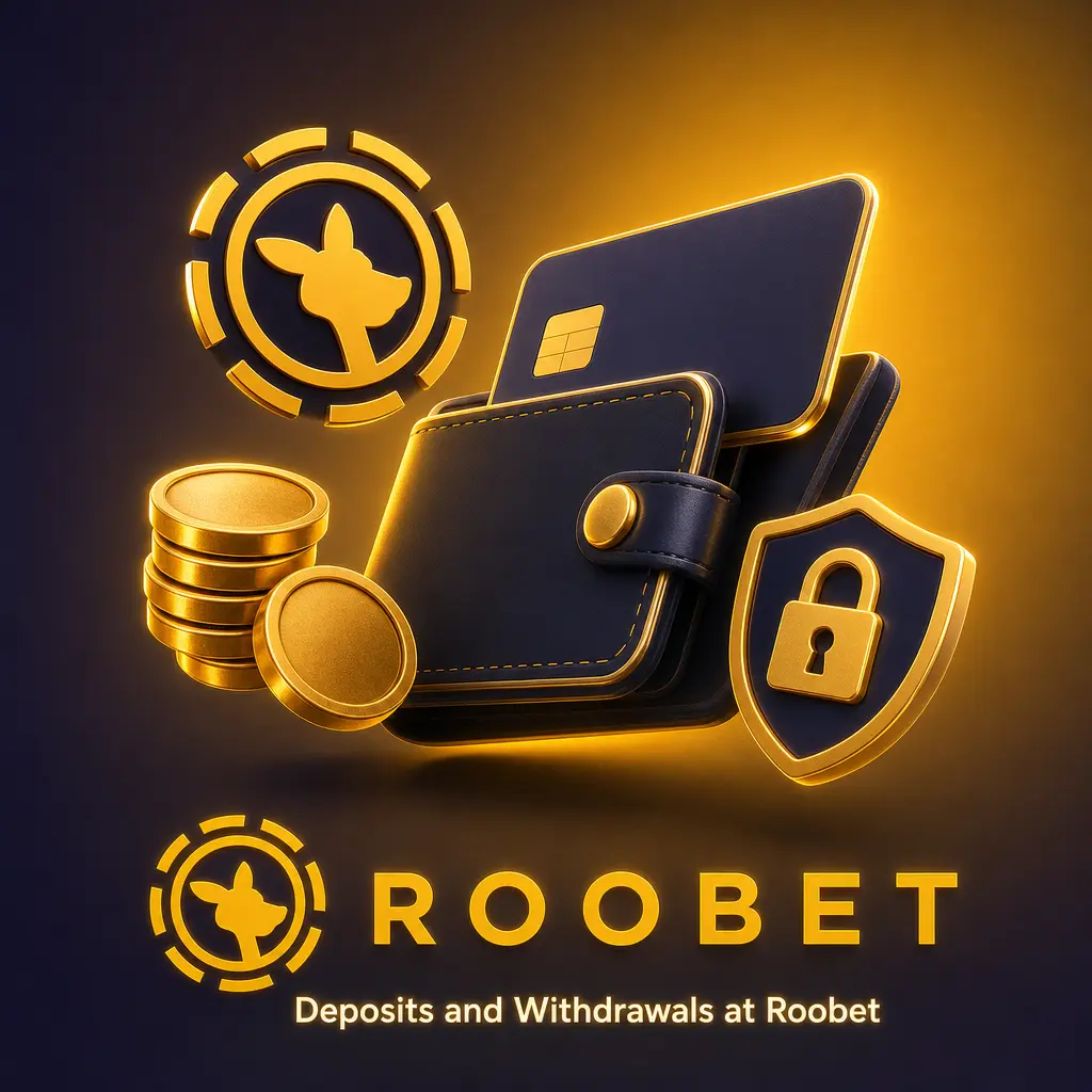 Roobet cashier screen showing INR deposit and withdrawal options before confirming a transaction