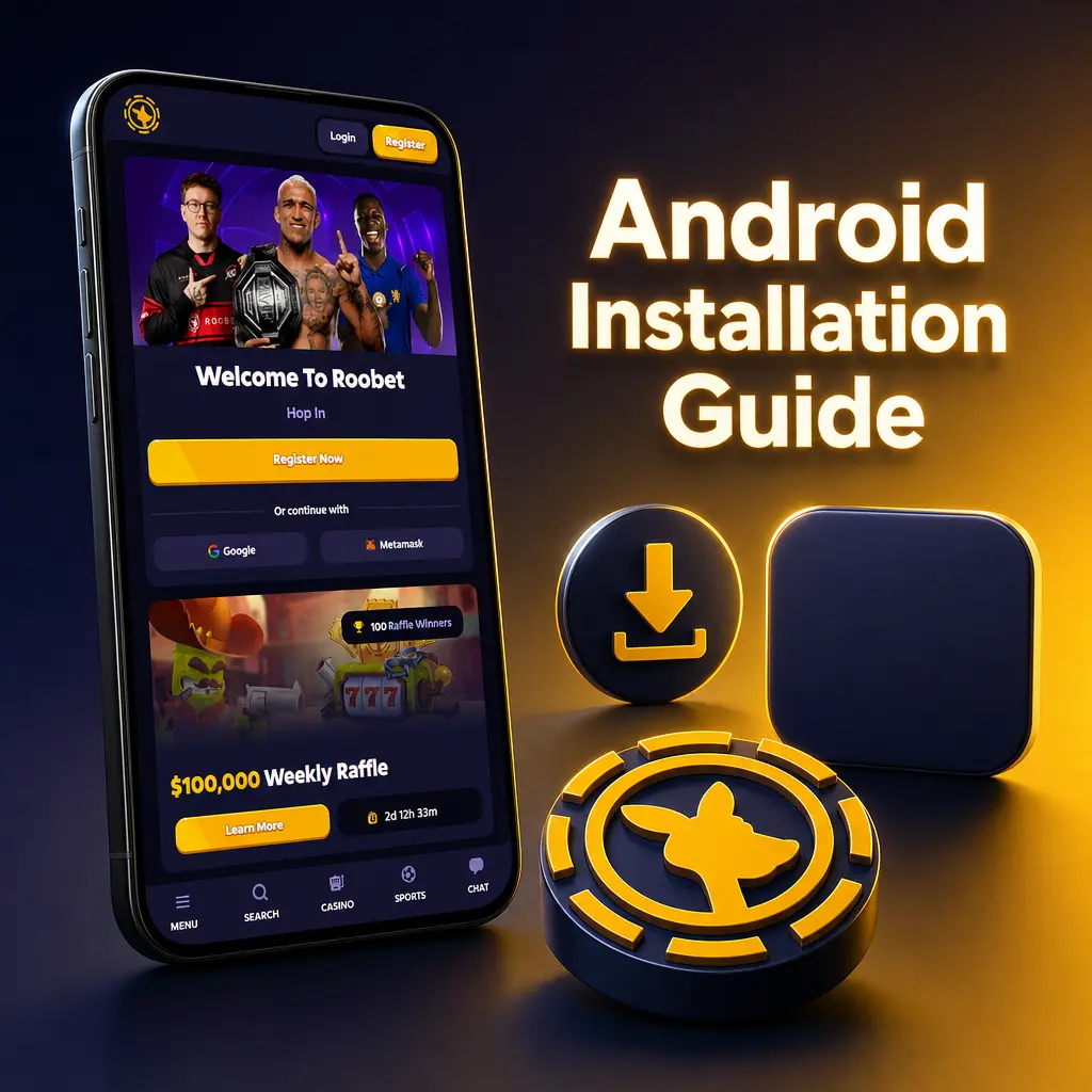 Step-by-step guide to downloading and installing the Roobet app on Android for CS2 betting