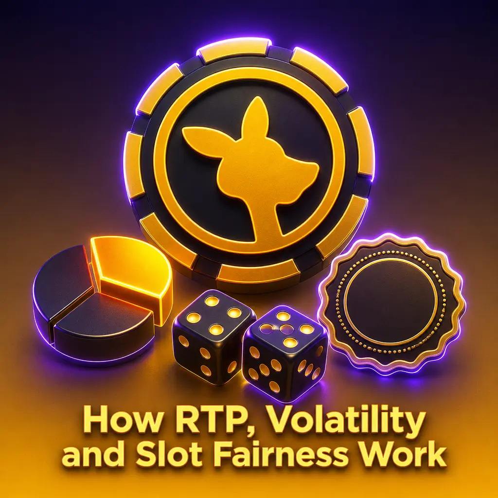 Explaining how RTP, volatility and RNG fairness shape real slot outcomes, independent of streaks, stakes or spin timing.